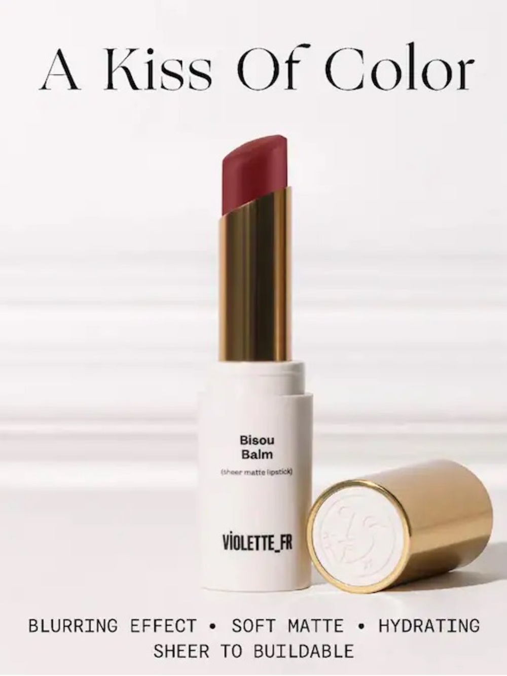 VIOLETTE_FR Bisou Balm Sheer Matte Lipstick Betise - Picture 6 of 9